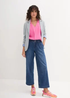 Tunikabluse aus luftigem Leinen-Mix Damen Bekleidung·Jacken & Mäntel|Blusen & Tuniken