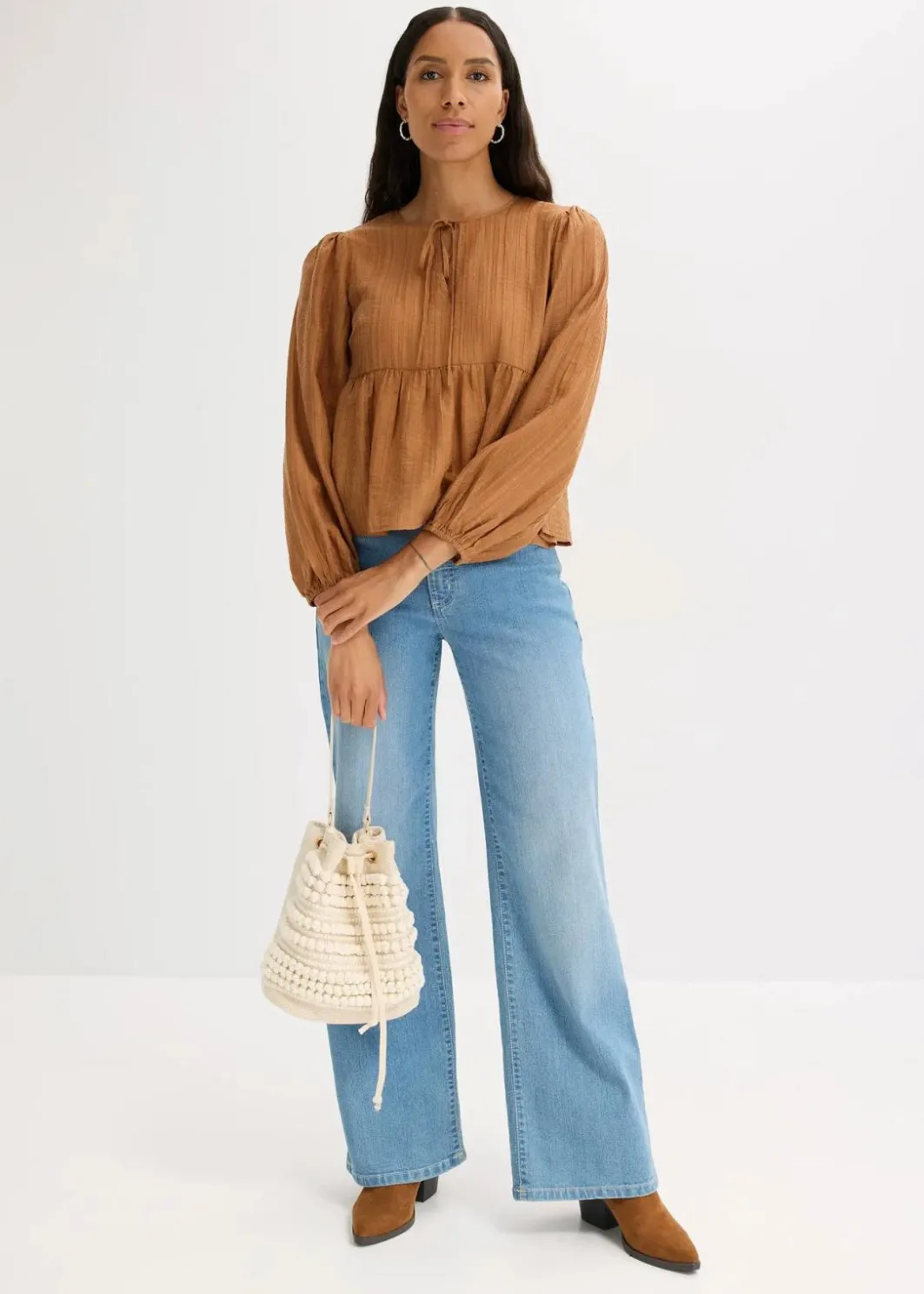 Damen bonprix Bekleidung·Jacken & Mäntel|Blusen & Tuniken|Tunikabluse aus Lyocell