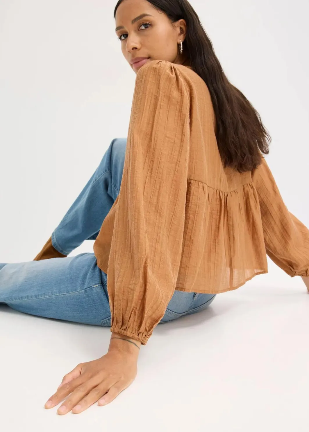 Damen bonprix Bekleidung·Jacken & Mäntel|Blusen & Tuniken|Tunikabluse aus Lyocell