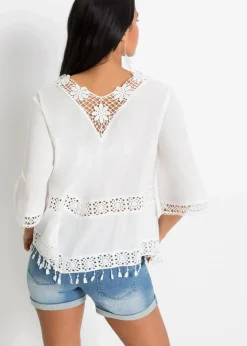 Sale Tunikabluse aus reiner Baumwolle Damen Bekleidung·Jacken & Mäntel|Blusen & Tuniken