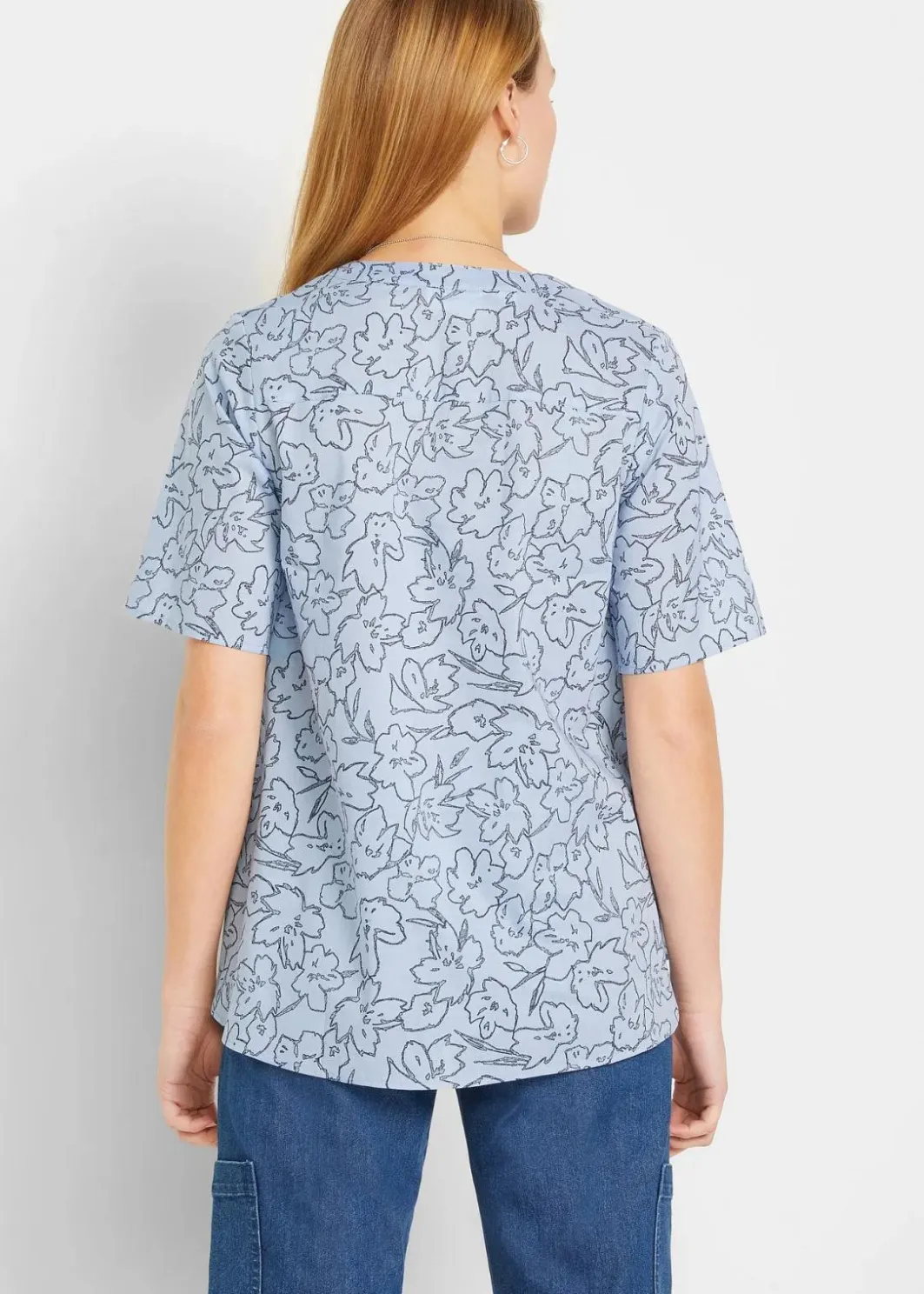 Clearance Tunikabluse aus reiner Baumwolle Damen Blusen & Tuniken