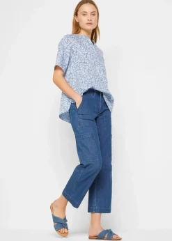 Clearance Tunikabluse aus reiner Baumwolle Damen Blusen & Tuniken