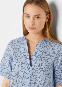 Clearance Tunikabluse aus reiner Baumwolle Damen Blusen & Tuniken