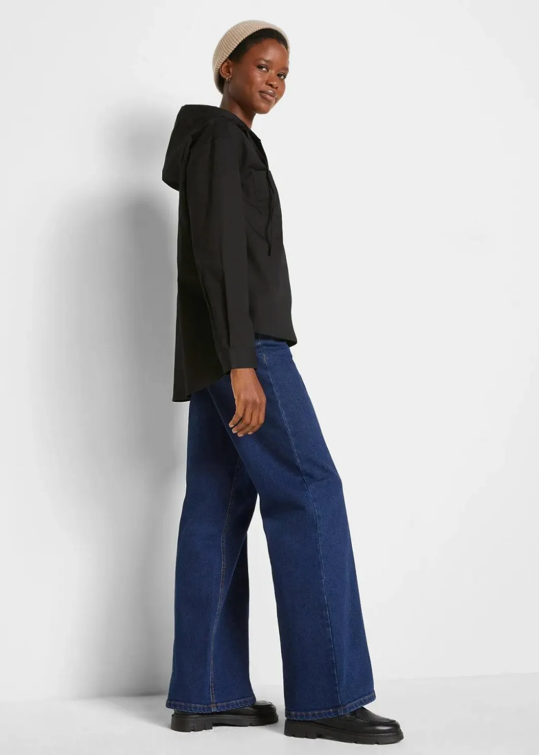 Damen bonprix Nachhaltigere Materialien|Blusen & Tuniken|Tunikabluse aus reiner Bio-Baumwolle