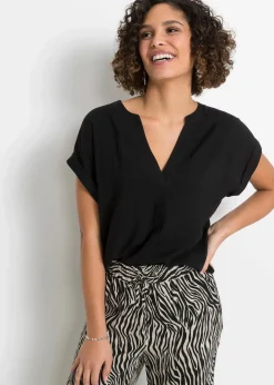 Damen bonprix Bekleidung·Jacken & Mäntel|Nachhaltigere Materialien|Tunikabluse aus reiner Viskose