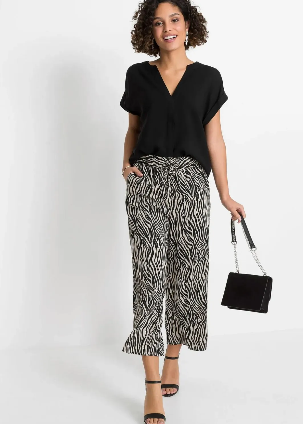Damen bonprix Bekleidung·Jacken & Mäntel|Nachhaltigere Materialien|Tunikabluse aus reiner Viskose