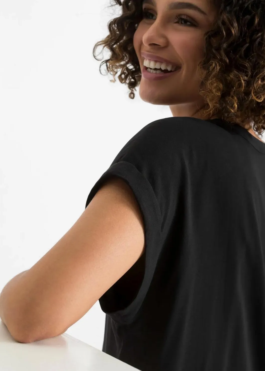 Damen bonprix Bekleidung·Jacken & Mäntel|Nachhaltigere Materialien|Tunikabluse aus reiner Viskose
