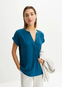 New Tunikabluse aus reiner Viskose Damen Blusen & Tuniken|Nachhaltigere Materialien