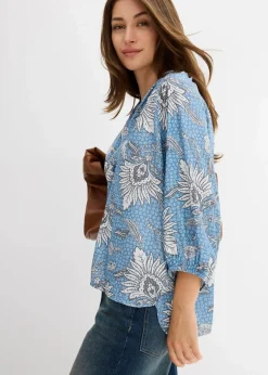 Clearance Tunikabluse aus softem Viskose-Mix Damen Bekleidung·Jacken & Mäntel|Blusen & Tuniken