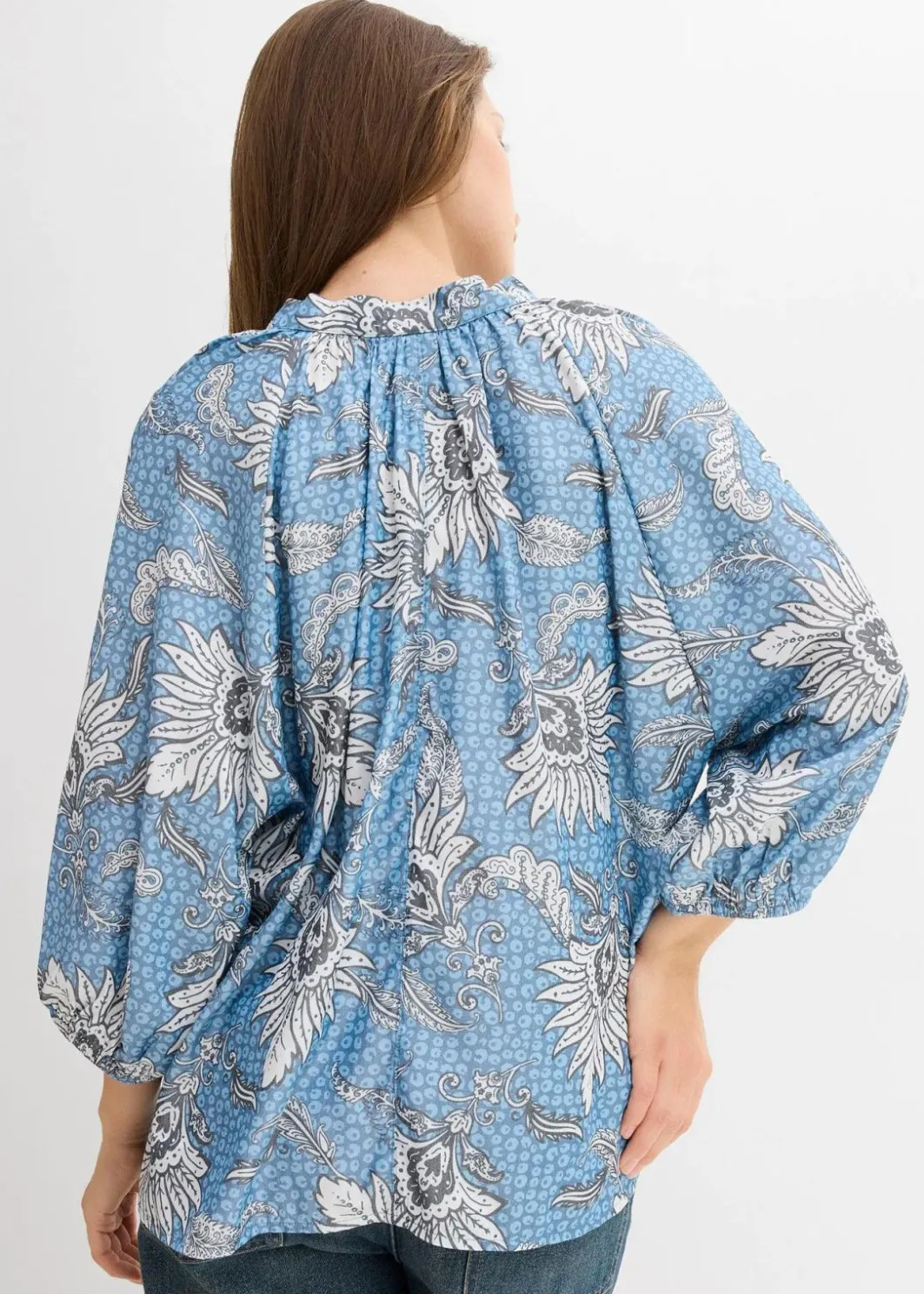 Clearance Tunikabluse aus softem Viskose-Mix Damen Bekleidung·Jacken & Mäntel|Blusen & Tuniken
