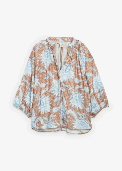 Damen bonprix Blusen & Tuniken|Bekleidung·Jacken & Mäntel|Tunikabluse aus softem Viskose-Mix
