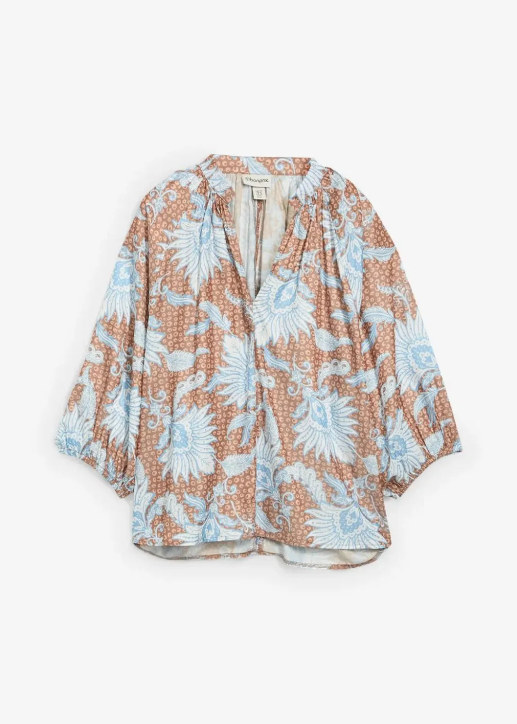 Damen bonprix Blusen & Tuniken|Bekleidung·Jacken & Mäntel|Tunikabluse aus softem Viskose-Mix