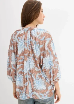 Damen bonprix Blusen & Tuniken|Bekleidung·Jacken & Mäntel|Tunikabluse aus softem Viskose-Mix
