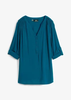 Online Tunikabluse aus softer Viskose Damen Bekleidung·Jacken & Mäntel|Nachhaltigere Materialien