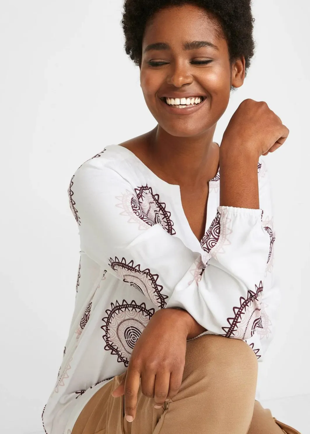 Damen bonprix Bekleidung·Jacken & Mäntel|Blusen & Tuniken|Tunikabluse aus softer Viskose