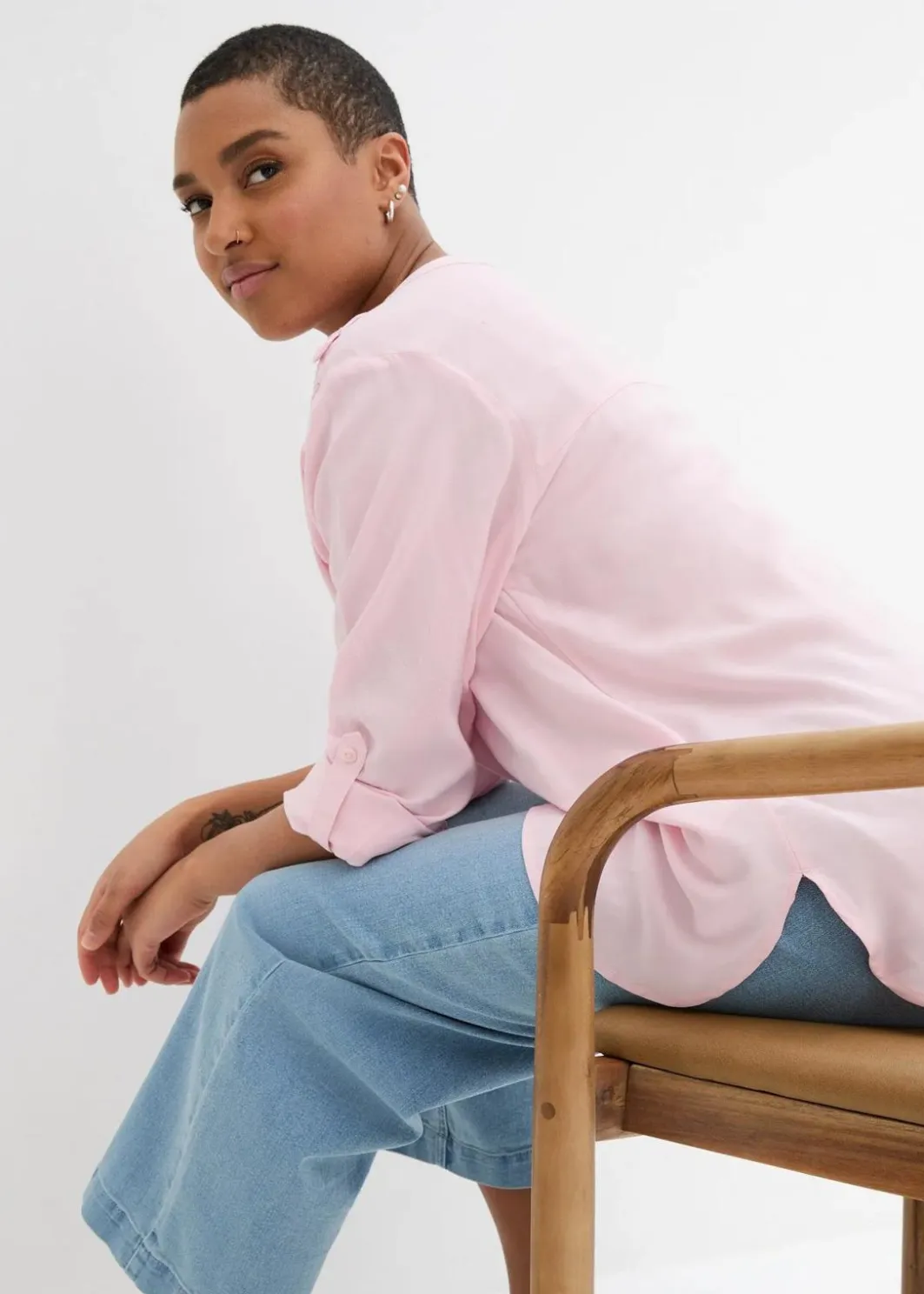 Damen bonprix Blusen & Tuniken|Nachhaltigere Materialien|Tunikabluse aus softer Viskose