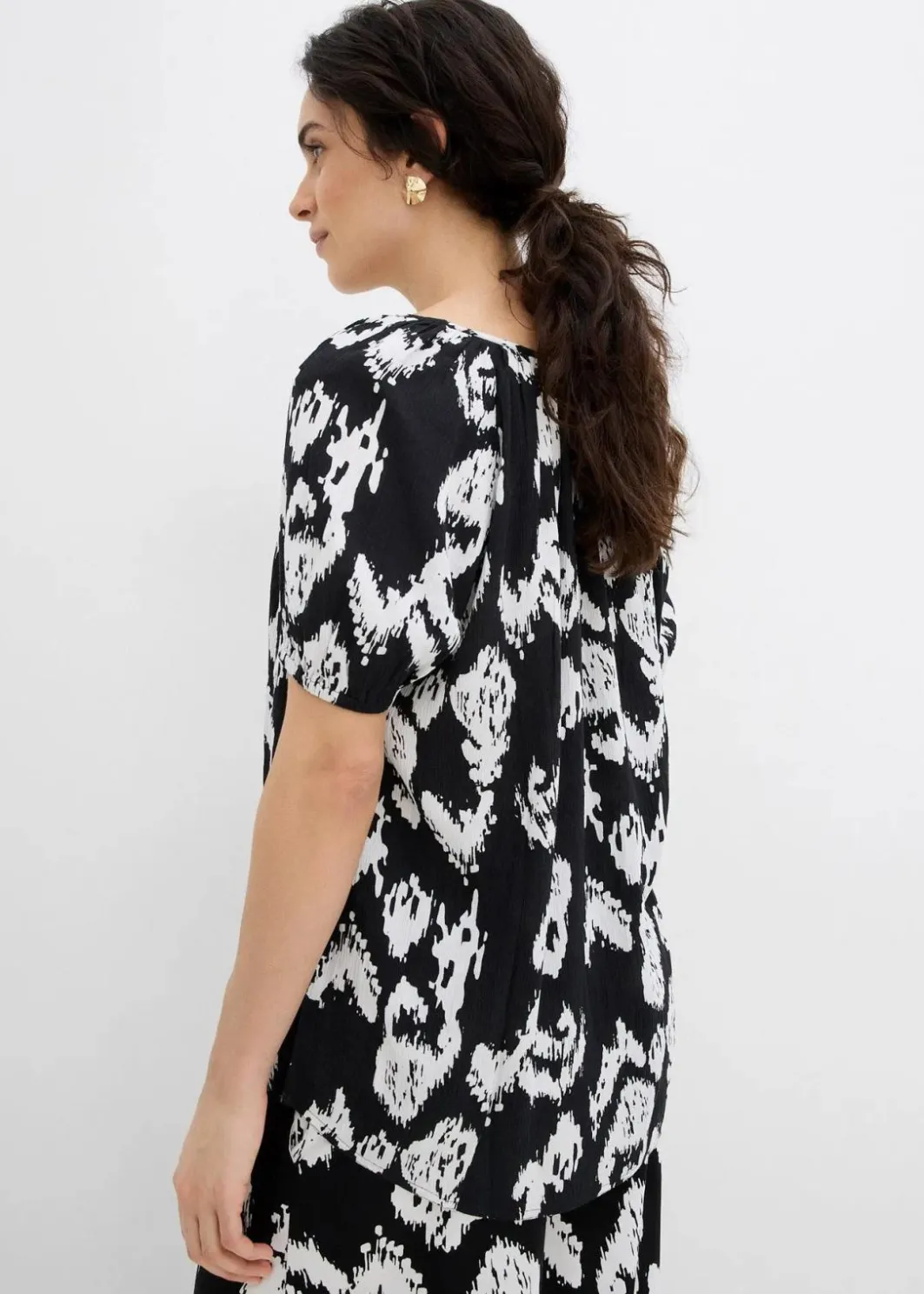 Hot Tunikabluse aus softer Viskose Damen Blusen & Tuniken|Zweiteiler & Sets