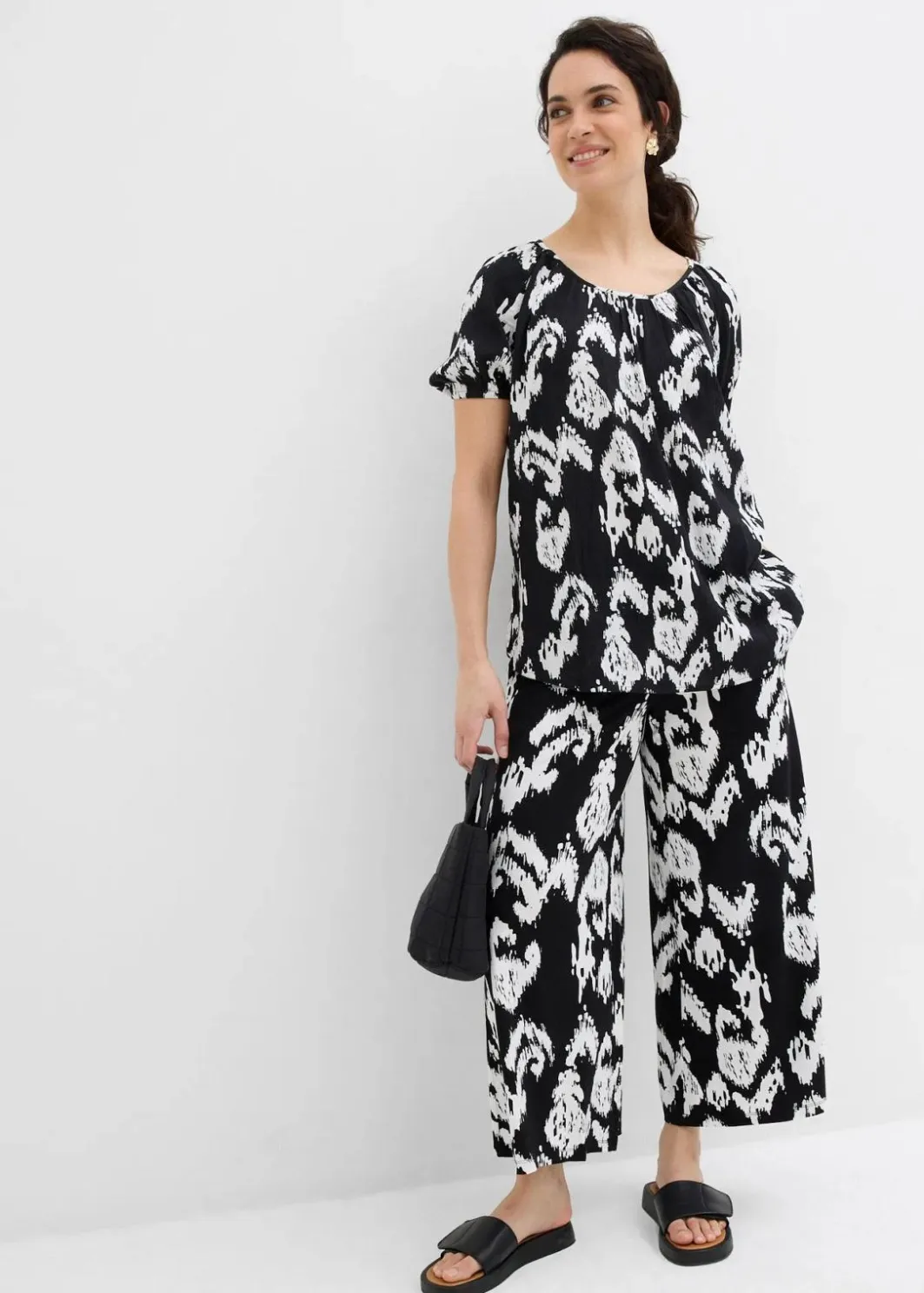 Hot Tunikabluse aus softer Viskose Damen Blusen & Tuniken|Zweiteiler & Sets