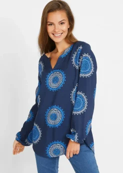 Damen bonprix Blusen & Tuniken|Bekleidung·Jacken & Mäntel|Tunikabluse aus softer Viskose
