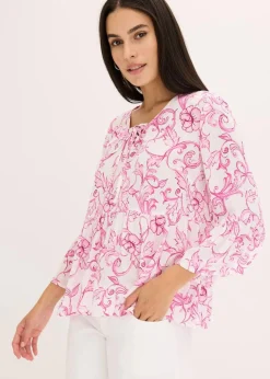 Damen bonprix Nachhaltigere Materialien|Blusen & Tuniken|Tunikabluse aus strukturierter Viskose