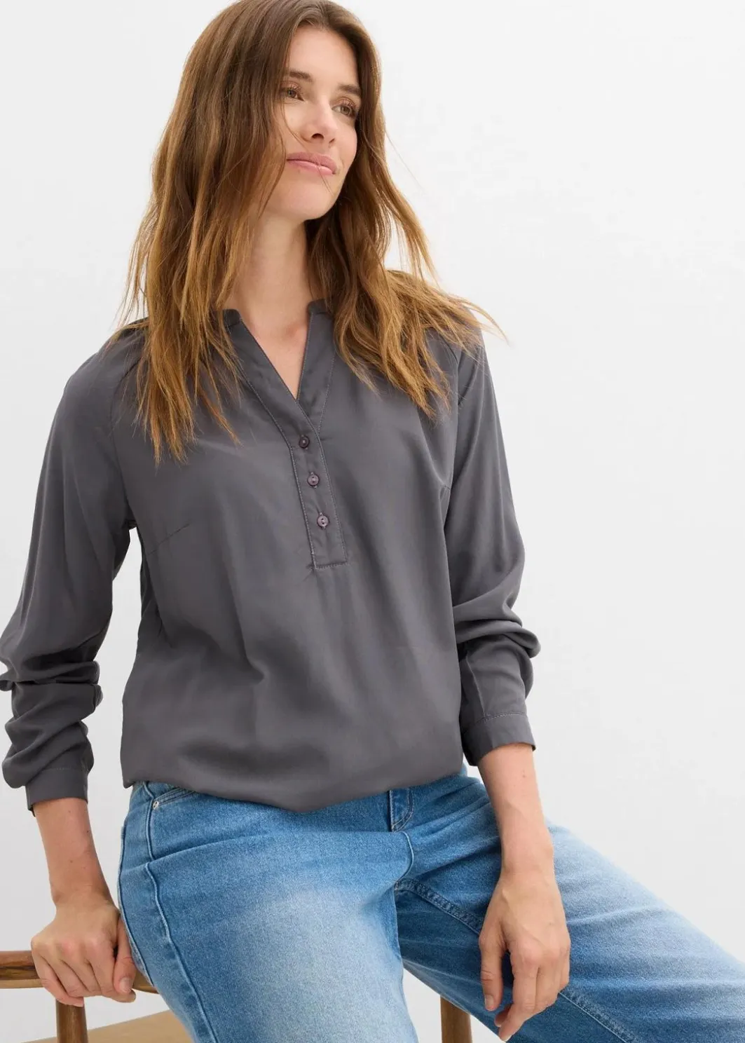 Damen bonprix Bekleidung·Jacken & Mäntel|Blusen & Tuniken|Tunikabluse aus Viskose