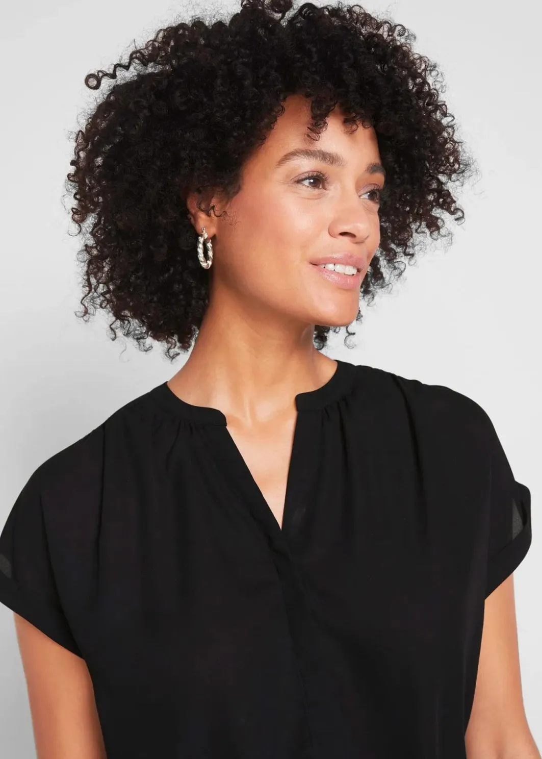 Discount Tunikabluse Georgette Damen Blusen & Tuniken|Bekleidung·Jacken & Mäntel