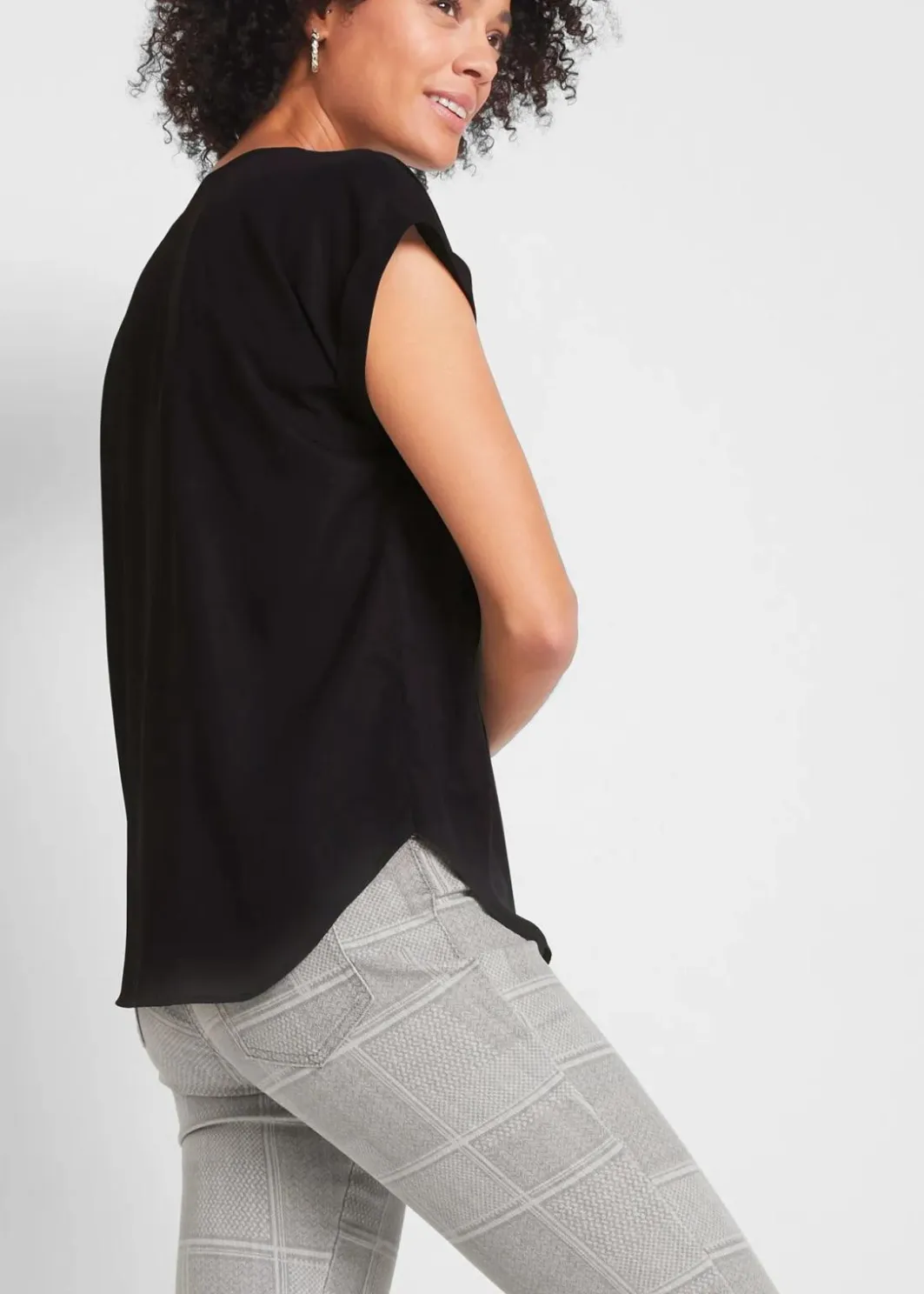 Discount Tunikabluse Georgette Damen Blusen & Tuniken|Bekleidung·Jacken & Mäntel