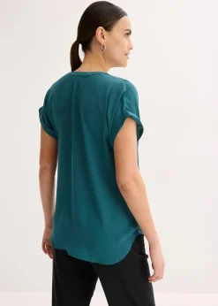 Damen bonprix Blusen & Tuniken|Bekleidung·Jacken & Mäntel|Tunikabluse Georgette