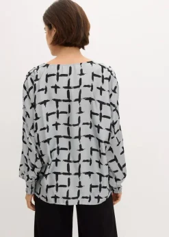 Damen bonprix Bekleidung·Jacken & Mäntel|Blusen & Tuniken|Tunikabluse mit Fledermausärmeln