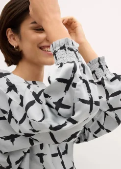 Damen bonprix Bekleidung·Jacken & Mäntel|Blusen & Tuniken|Tunikabluse mit Fledermausärmeln