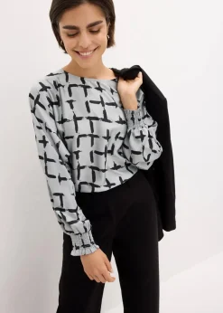 Damen bonprix Bekleidung·Jacken & Mäntel|Blusen & Tuniken|Tunikabluse mit Fledermausärmeln