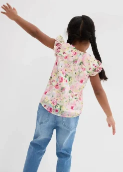 Kinder bonprix Mädchen 2-8 Jahre·Nachhaltigere Materialien|Mädchen 9-16 Jahre·Nachhaltigere Materialien|Tunikabluse mit Rüschen