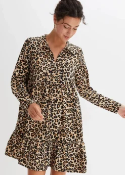 Damen bonprix Bekleidung·Pullover & Strickjacken|Nachhaltigere Materialien|Tunika-Kleid