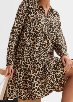 Damen bonprix Bekleidung·Pullover & Strickjacken|Nachhaltigere Materialien|Tunika-Kleid