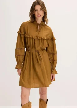 Damen bonprix Bekleidung·Pullover & Strickjacken|Kleider|Tunika-Kleid aus feinem Viskose-Mix