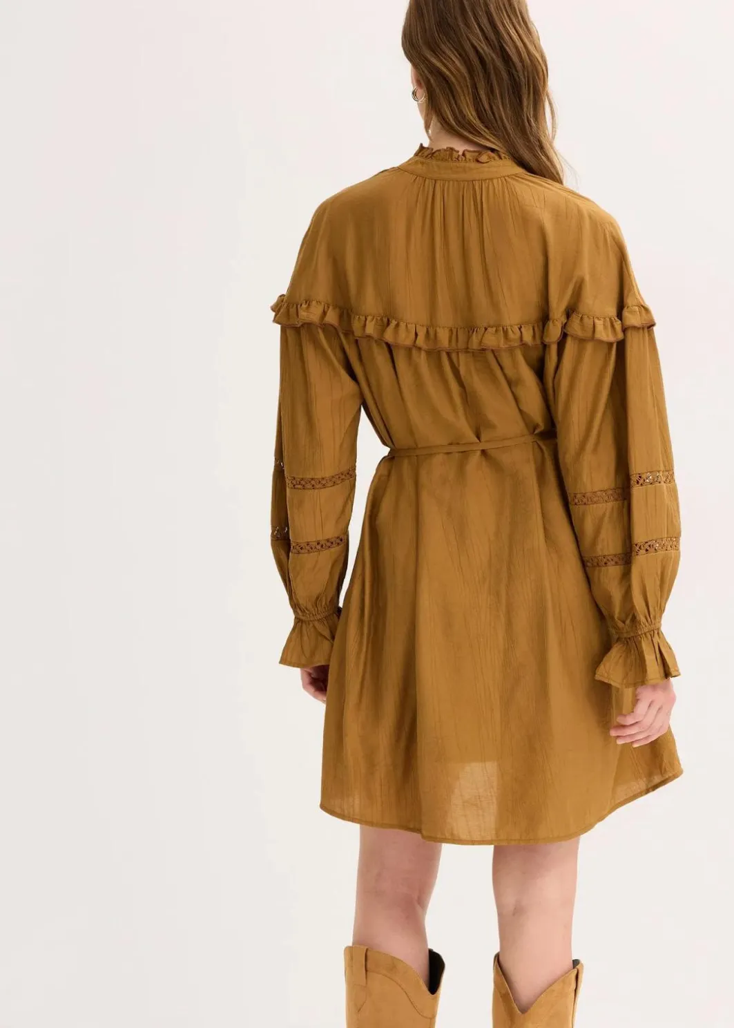 Damen bonprix Bekleidung·Pullover & Strickjacken|Kleider|Tunika-Kleid aus feinem Viskose-Mix