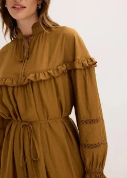 Damen bonprix Bekleidung·Pullover & Strickjacken|Kleider|Tunika-Kleid aus feinem Viskose-Mix