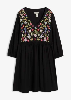 Damen bonprix Kleider|Bekleidung·Pullover & Strickjacken|Tunika-Kleid aus fließender Viskose