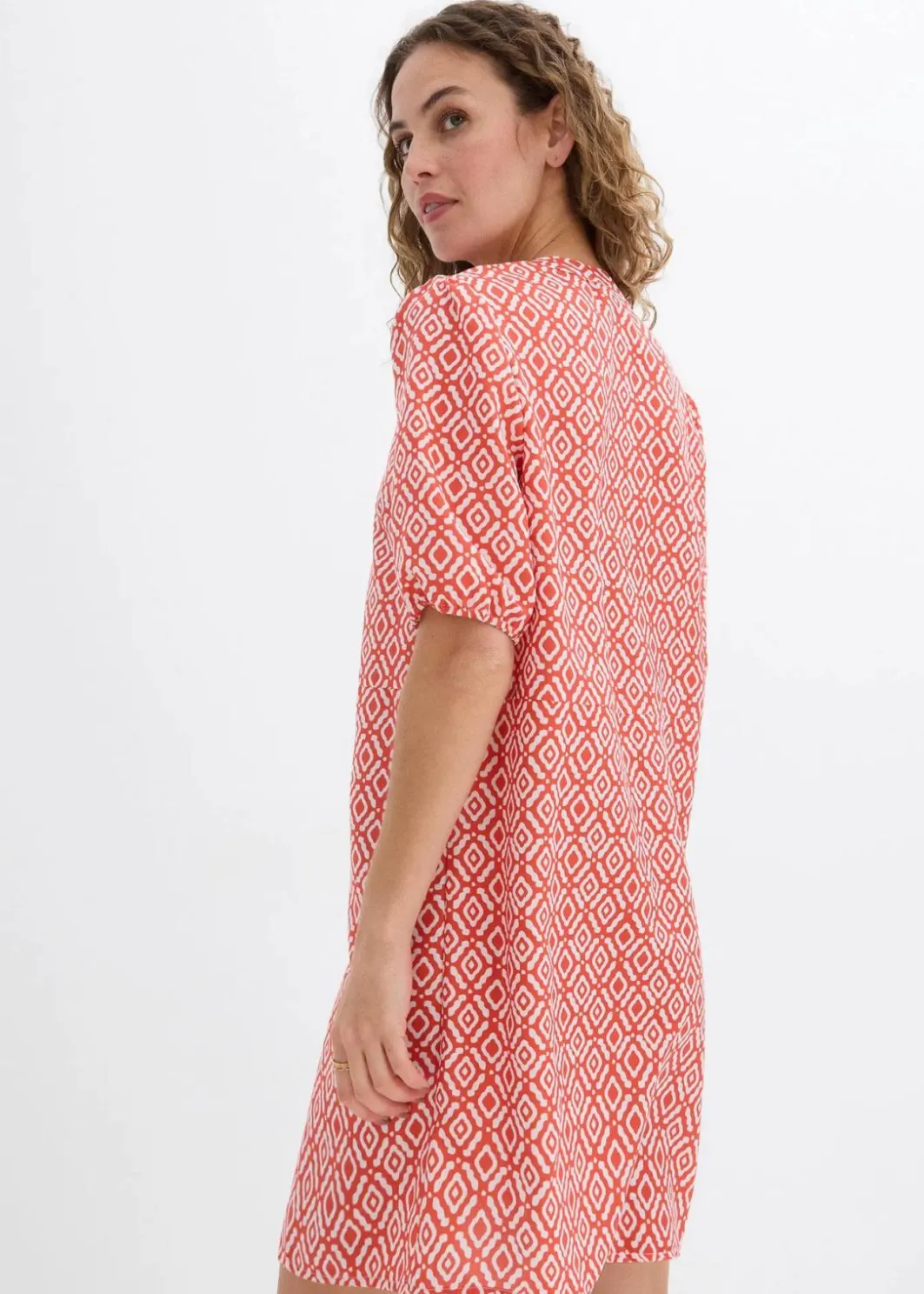 Damen bonprix Bekleidung·Pullover & Strickjacken|Kleider|Tunika-Kleid aus fließender Viskose