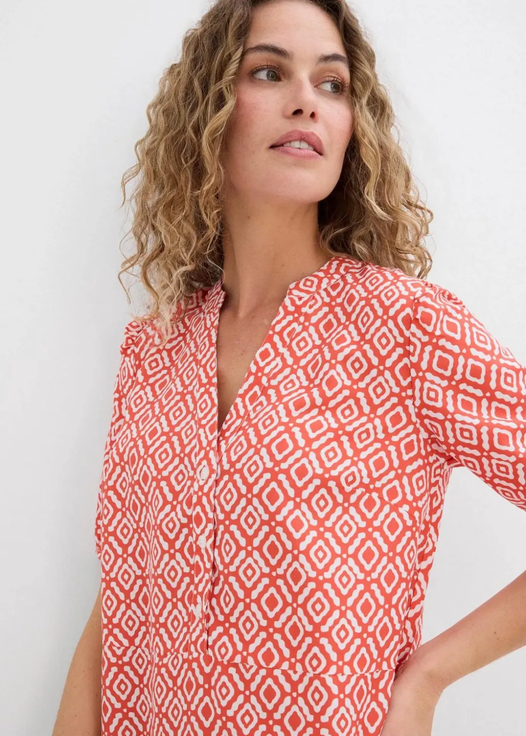 Damen bonprix Bekleidung·Pullover & Strickjacken|Kleider|Tunika-Kleid aus fließender Viskose