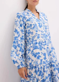Damen bonprix Kleider|Bekleidung·Pullover & Strickjacken|Tunika-Kleid aus fließender Viskose