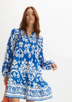 New Tunika-Kleid aus fließender Viskose Damen Nachhaltigere Materialien|Kleider