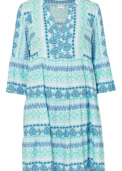 Outlet Tunika-Kleid aus fließender Viskose Damen Bekleidung·Pullover & Strickjacken|Kleider