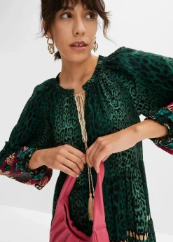 Damen bonprix Bekleidung·Pullover & Strickjacken|Nachhaltigere Materialien|Tunika-Kleid aus fließender Viskose