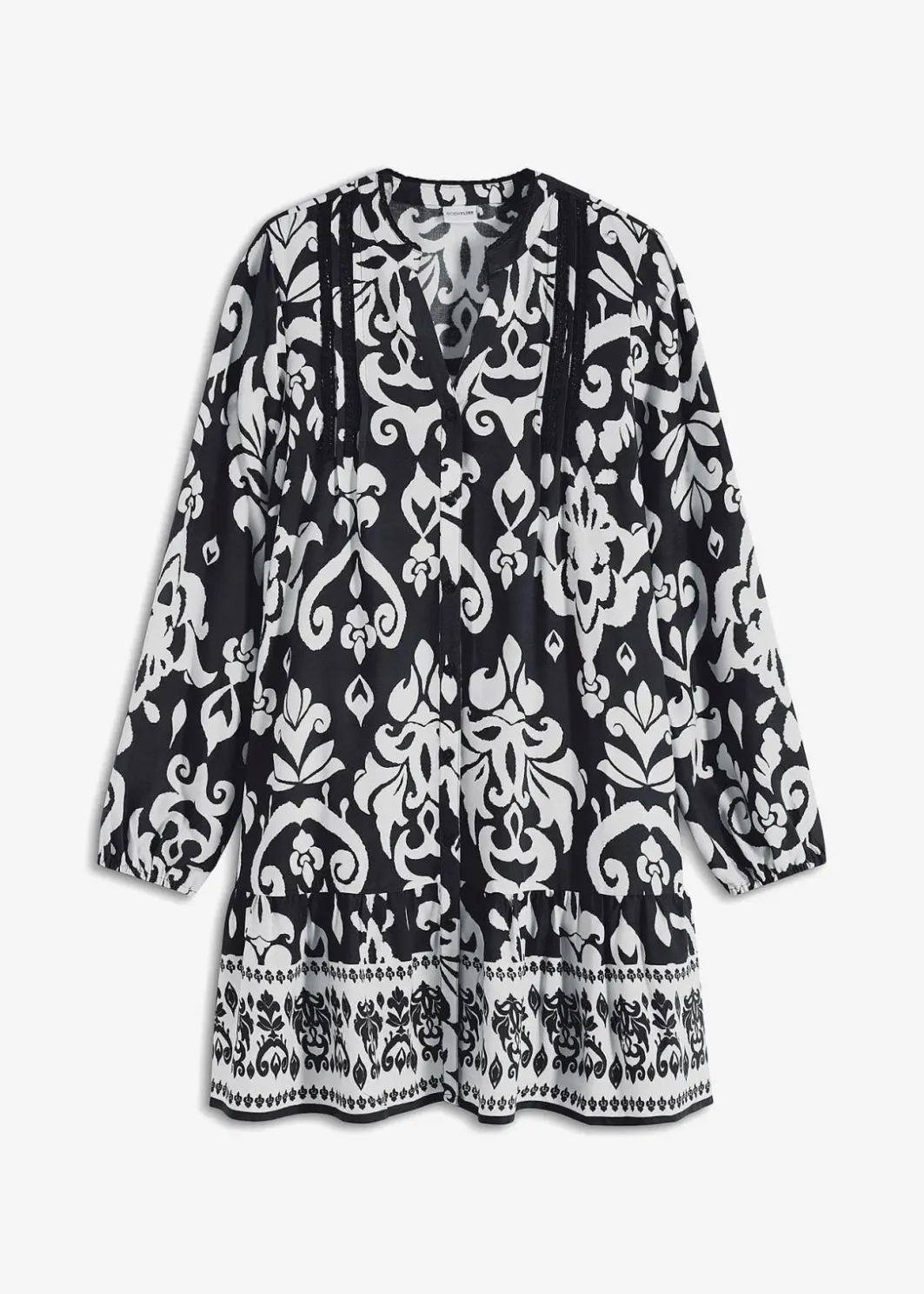 Damen bonprix Bekleidung·Pullover & Strickjacken|Kleider|Tunika-Kleid aus fließender Viskose