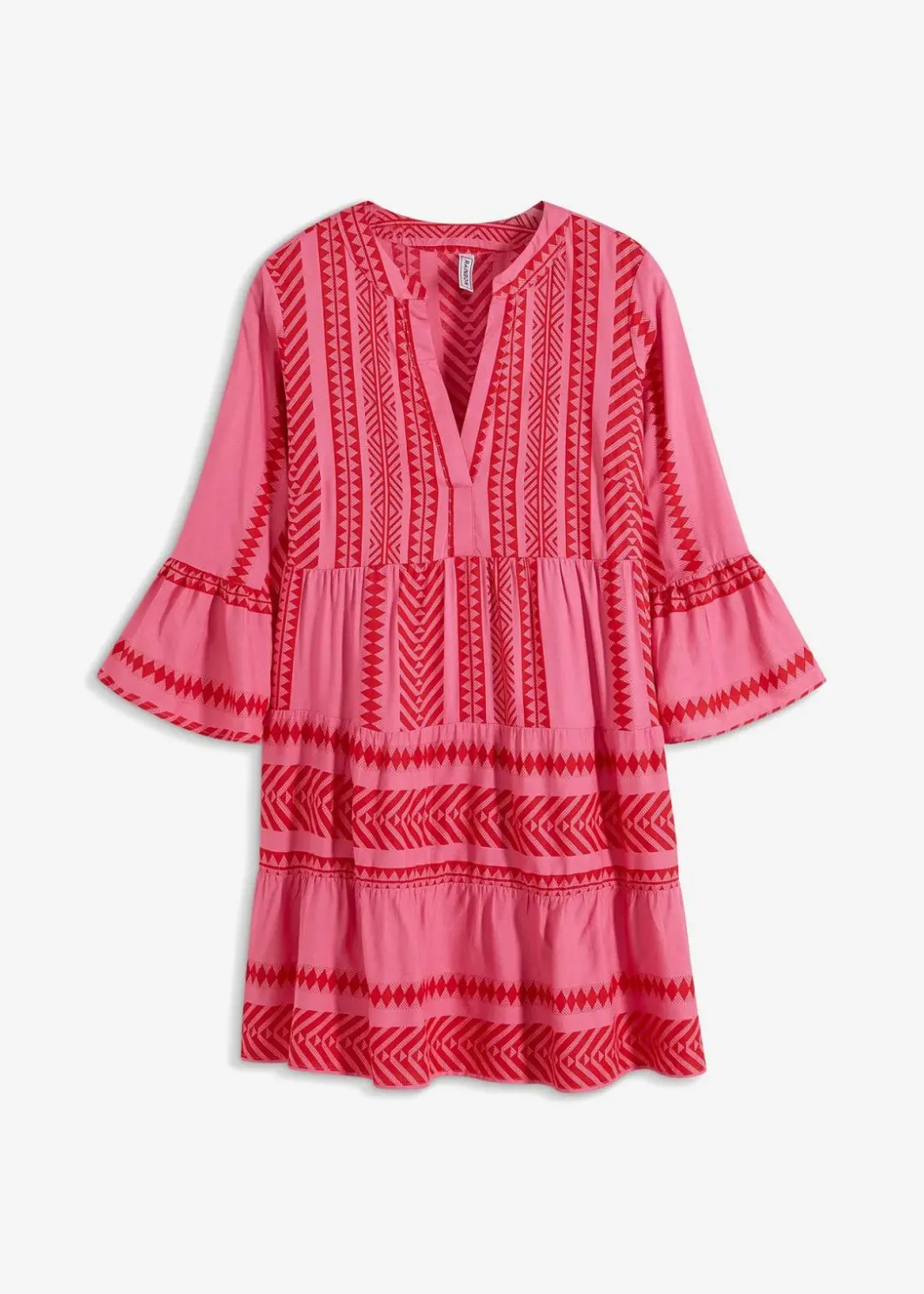 Damen bonprix Bekleidung·Pullover & Strickjacken|Kleider|Tunika-Kleid aus fließender Viskose
