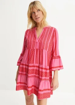 Damen bonprix Bekleidung·Pullover & Strickjacken|Kleider|Tunika-Kleid aus fließender Viskose