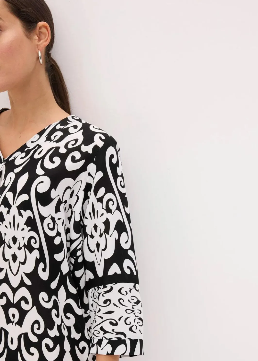 Sale Tunika-Kleid aus fließender Viskose Damen Nachhaltigere Materialien|Kleider