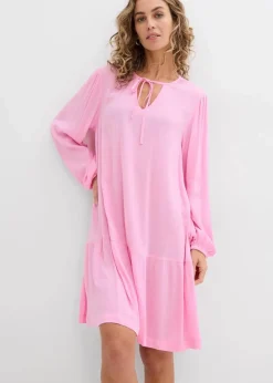 Online Tunika-Kleid aus fließender Viskose Damen Kleider|Bekleidung·Pullover & Strickjacken