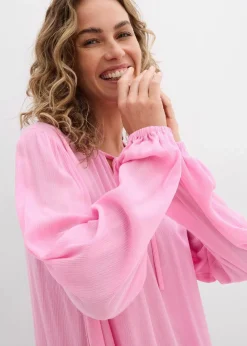 Online Tunika-Kleid aus fließender Viskose Damen Kleider|Bekleidung·Pullover & Strickjacken